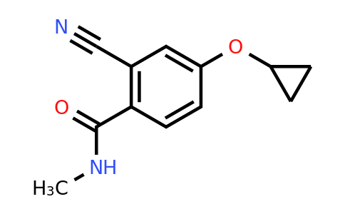 CAS 1243445-96-6 | 2-Cyano-4-cyclopropoxy-N-methylbenzamide