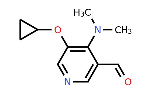 CAS 1243446-00-5 | 5-Cyclopropoxy-4-(dimethylamino)nicotinaldehyde
