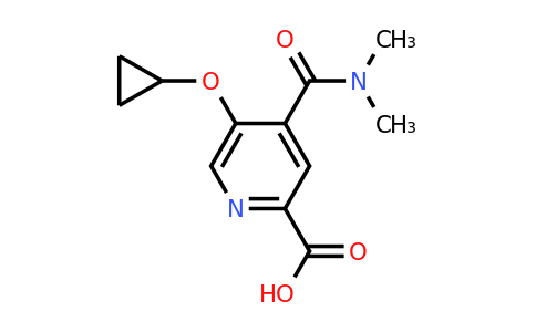 CAS 1243446-03-8 | 5-Cyclopropoxy-4-(dimethylcarbamoyl)picolinic acid