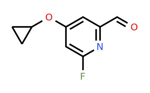 CAS 1243446-06-1 | 4-Cyclopropoxy-6-fluoropicolinaldehyde