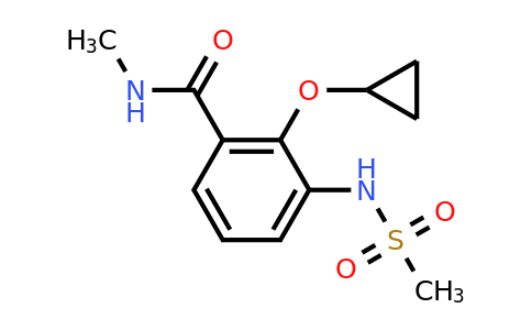 CAS 1243446-07-2 | 2-Cyclopropoxy-N-methyl-3-(methylsulfonamido)benzamide