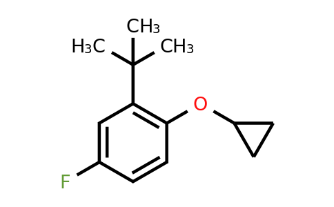 CAS 1243446-08-3 | 2-Tert-butyl-1-cyclopropoxy-4-fluorobenzene