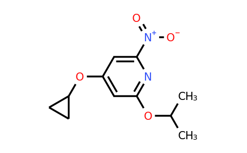 CAS 1243446-12-9 | 4-Cyclopropoxy-2-isopropoxy-6-nitropyridine