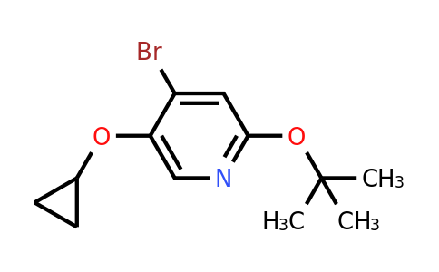 CAS 1243446-14-1 | 4-Bromo-2-tert-butoxy-5-cyclopropoxypyridine
