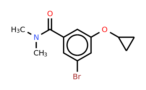 CAS 1243446-17-4 | 3-Bromo-5-cyclopropoxy-N,n-dimethylbenzamide