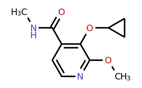CAS 1243446-22-1 | 3-Cyclopropoxy-2-methoxy-N-methylisonicotinamide