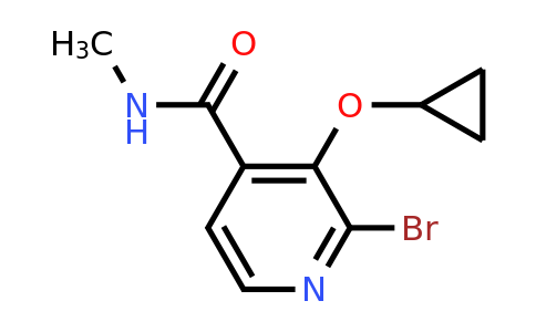 CAS 1243446-28-7 | 2-Bromo-3-cyclopropoxy-N-methylisonicotinamide