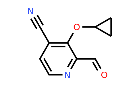 CAS 1243446-32-3 | 3-Cyclopropoxy-2-formylisonicotinonitrile