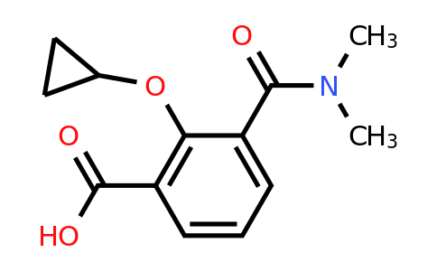 CAS 1243446-35-6 | 2-Cyclopropoxy-3-(dimethylcarbamoyl)benzoic acid