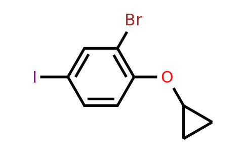 CAS 1243446-45-8 | 2-Bromo-1-cyclopropoxy-4-iodobenzene