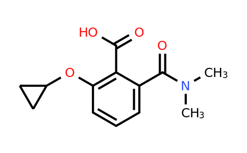 CAS 1243446-46-9 | 2-Cyclopropoxy-6-(dimethylcarbamoyl)benzoic acid