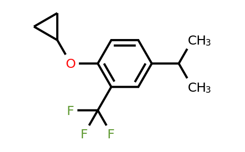 CAS 1243446-47-0 | 1-Cyclopropoxy-4-isopropyl-2-(trifluoromethyl)benzene