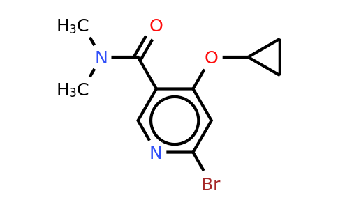 CAS 1243446-54-9 | 6-Bromo-4-cyclopropoxy-N,n-dimethylnicotinamide