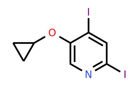CAS 1243446-55-0 | 5-Cyclopropoxy-2,4-diiodopyridine