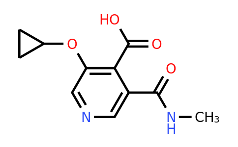 CAS 1243446-56-1 | 3-Cyclopropoxy-5-(methylcarbamoyl)isonicotinic acid