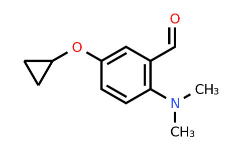 CAS 1243446-57-2 | 5-Cyclopropoxy-2-(dimethylamino)benzaldehyde