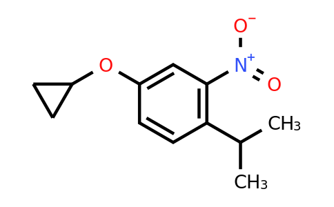 CAS 1243446-58-3 | 4-Cyclopropoxy-1-isopropyl-2-nitrobenzene
