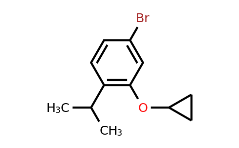 CAS 1243446-64-1 | 4-Bromo-2-cyclopropoxy-1-(propan-2-YL)benzene