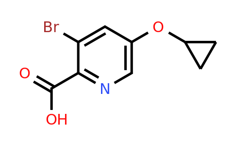 CAS 1243446-69-6 | 3-Bromo-5-cyclopropoxypicolinic acid