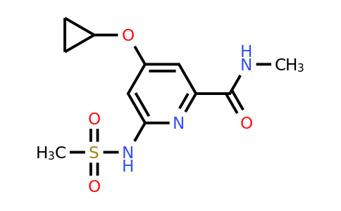 CAS 1243446-76-5 | 4-Cyclopropoxy-N-methyl-6-(methylsulfonamido)picolinamide