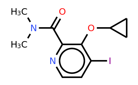 CAS 1243446-80-1 | 3-Cyclopropoxy-4-iodo-N,n-dimethylpicolinamide