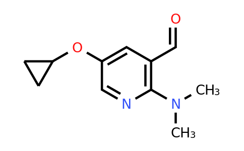 CAS 1243446-82-3 | 5-Cyclopropoxy-2-(dimethylamino)nicotinaldehyde