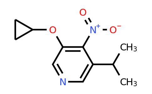 CAS 1243446-83-4 | 3-Cyclopropoxy-5-isopropyl-4-nitropyridine