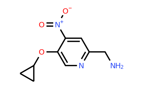 (5-Cyclopropoxy-4-nitropyridin-2-YL)methanamine