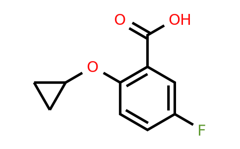 CAS 1243446-89-0 | 2-Cyclopropoxy-5-fluorobenzoic acid