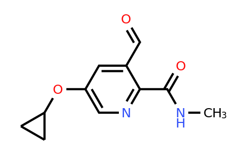 CAS 1243446-91-4 | 5-Cyclopropoxy-3-formyl-N-methylpicolinamide