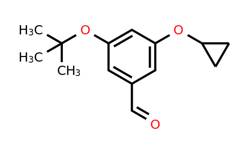 CAS 1243446-94-7 | 3-Tert-butoxy-5-cyclopropoxybenzaldehyde