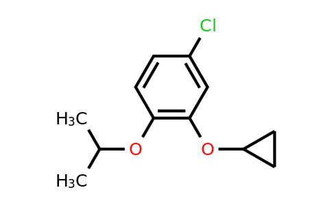 CAS 1243447-02-0 | 4-Chloro-2-cyclopropoxy-1-isopropoxybenzene