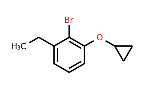 CAS 1243447-20-2 | 2-Bromo-1-cyclopropoxy-3-ethylbenzene
