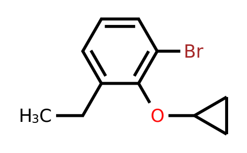 CAS 1243447-23-5 | 1-Bromo-2-cyclopropoxy-3-ethylbenzene