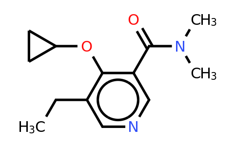 CAS 1243447-34-8 | 4-Cyclopropoxy-5-ethyl-N,n-dimethylnicotinamide