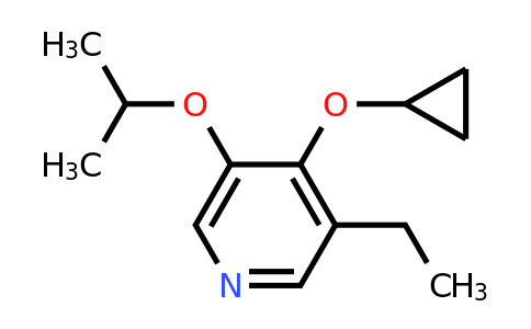 CAS 1243447-38-2 | 4-Cyclopropoxy-3-ethyl-5-isopropoxypyridine
