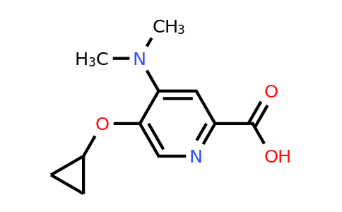 CAS 1243447-40-6 | 5-Cyclopropoxy-4-(dimethylamino)picolinic acid