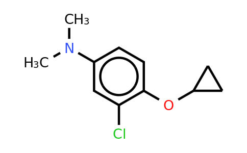 CAS 1243447-55-3 | 3-Chloro-4-cyclopropoxy-N,n-dimethylaniline