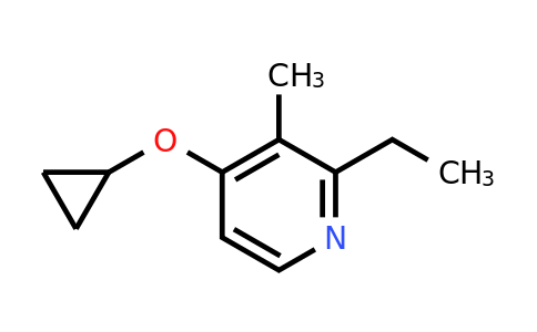 CAS 1243447-58-6 | 4-Cyclopropoxy-2-ethyl-3-methylpyridine