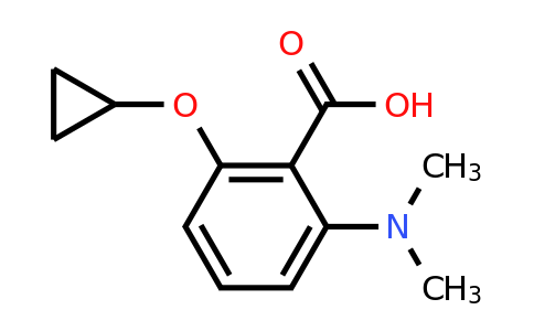 CAS 1243447-61-1 | 2-Cyclopropoxy-6-(dimethylamino)benzoic acid