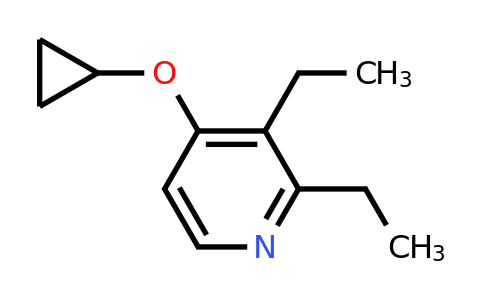CAS 1243447-64-4 | 4-Cyclopropoxy-2,3-diethylpyridine