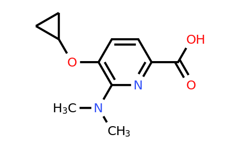 CAS 1243447-70-2 | 5-Cyclopropoxy-6-(dimethylamino)picolinic acid
