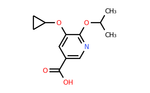 CAS 1243447-73-5 | 5-Cyclopropoxy-6-isopropoxynicotinic acid