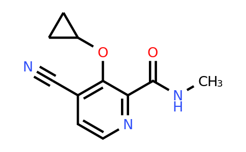 CAS 1243447-77-9 | 4-Cyano-3-cyclopropoxy-N-methylpicolinamide