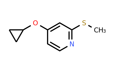 CAS 1243447-80-4 | 4-Cyclopropoxy-2-(methylsulfanyl)pyridine