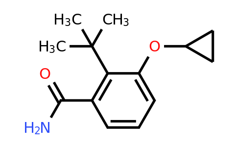 CAS 1243447-95-1 | 2-Tert-butyl-3-cyclopropoxybenzamide