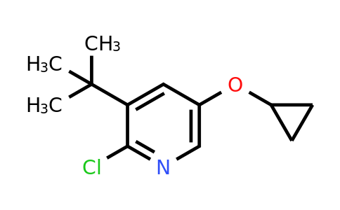 CAS 1243448-00-1 | 3-Tert-butyl-2-chloro-5-cyclopropoxypyridine
