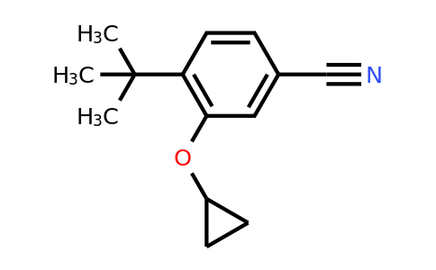 CAS 1243448-01-2 | 4-Tert-butyl-3-cyclopropoxybenzonitrile