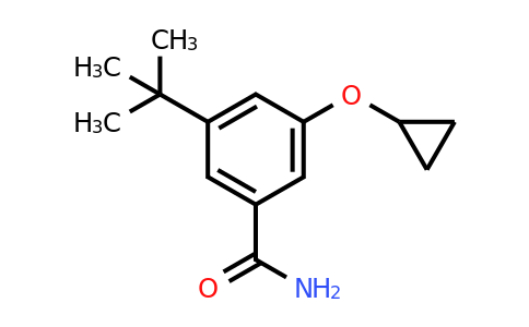 CAS 1243448-09-0 | 3-Tert-butyl-5-cyclopropoxybenzamide