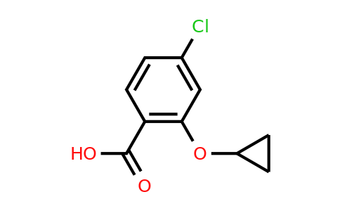 CAS 1243448-10-3 | 4-Chloro-2-cyclopropoxybenzoic acid